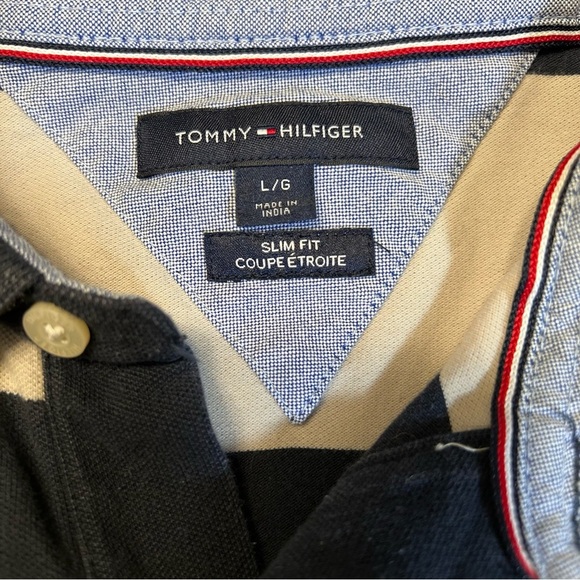 Tommy Hilfiger Slim Fit Rugby-Stripe Polo Shirt - Picture 3 of 11